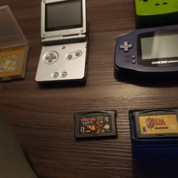 Nintendo Gameboy Advance, Gameboy color And Gameboy Sp