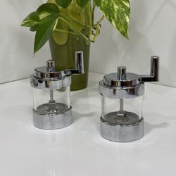 Vintage Mid-Century set Salt and Pepper William Bounds "Made from the Third Planet of the Sun" USA