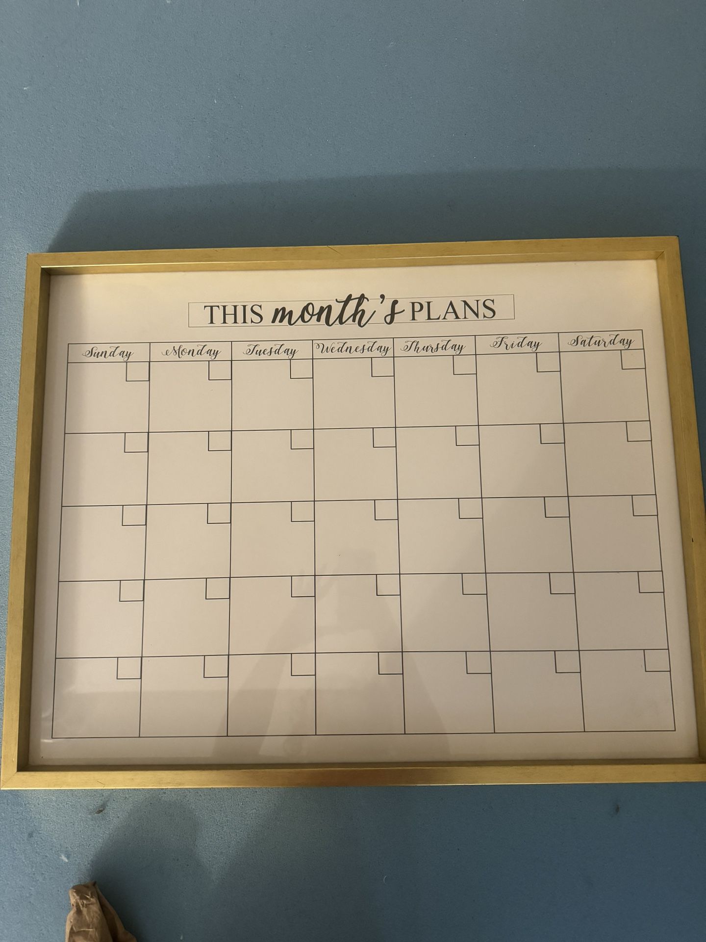 Wall Calendar (Dry erase) 