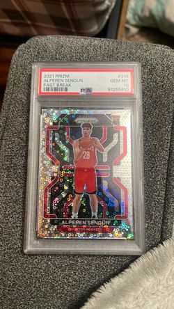 2021 Prizm Alperen Sengun Fast Break Rookie PSA 10 Gem Mint