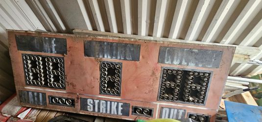 Vintage scoreboard