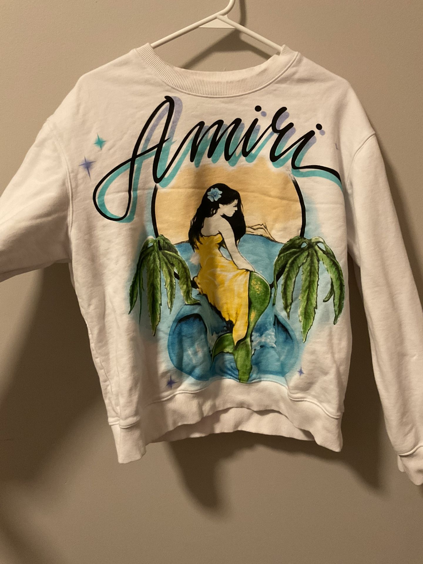 Amiri Men's Airbrushed Mermaid Sweatshirt designer