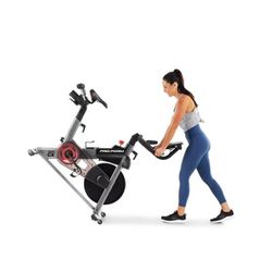 ProForm Sport CX Stationary Exercise Bike with 3 Ib. Dumbbells, 30-Day iFIT Membership for Global Workouts & Studio Classes