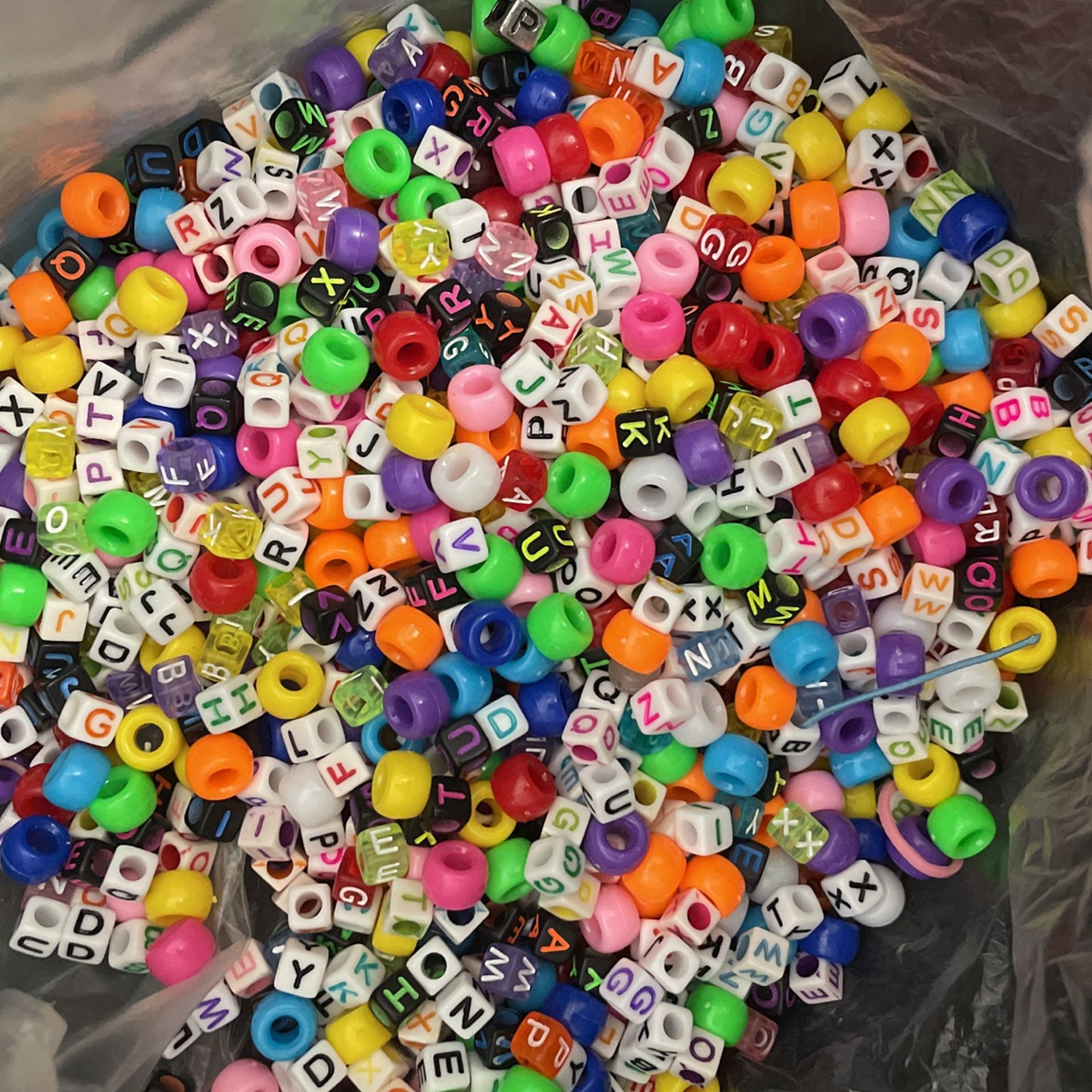 Rainbow Beads And Alphabet Beads For Bracelets