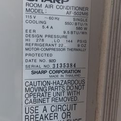 Air Conditioner Window Unit 5500 Btu