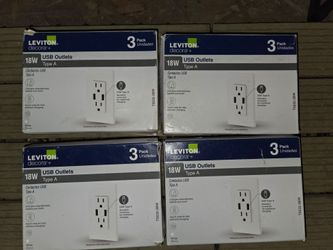 Leviton 3 pack USB Outlet $20 ea. Box Brand New (Price Is Firm)