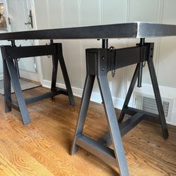 Industrial Style Dining Table + 4 Chairs