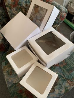 Cake Boxes 5 boxes for  $5.00.  Chino, ca