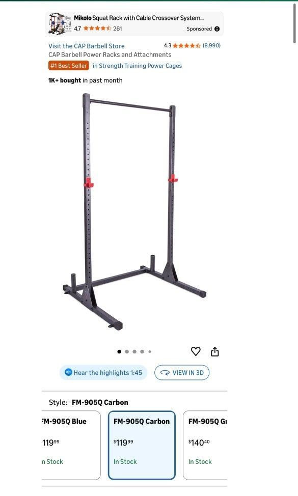 Squat Rack With Pull Up Bar