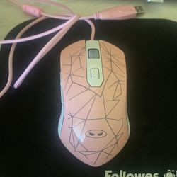 Free pink computer mouse 