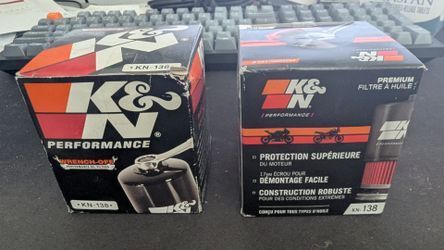 K&N KN-138 Motorcycle Oil Filters (2-Pack)