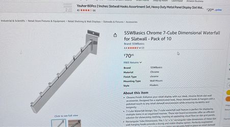 Slat Wall Chrome