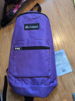 Brand new. Everest Purple Mini Backpack