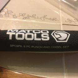 New 6 Pc Matco Punch And Chisel Set 