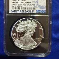 2016 NGC PF69 ULTRA CAMEO 1oz EAGLE SILVER COIN 