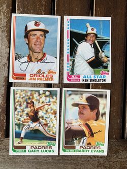 (8) 1982 Topps Baseball Cards 