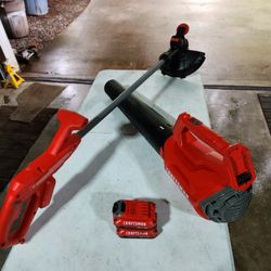 Craftsman V20 Trimmer Blower Combo w/ 2 Batteries