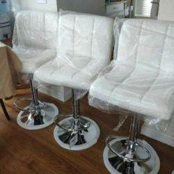 White Bar Stools Brand New $75 Each 