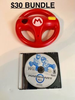 Nintendo Wii Mario Kart Game With Matching Steering Wheel $30 (NO TRADES)