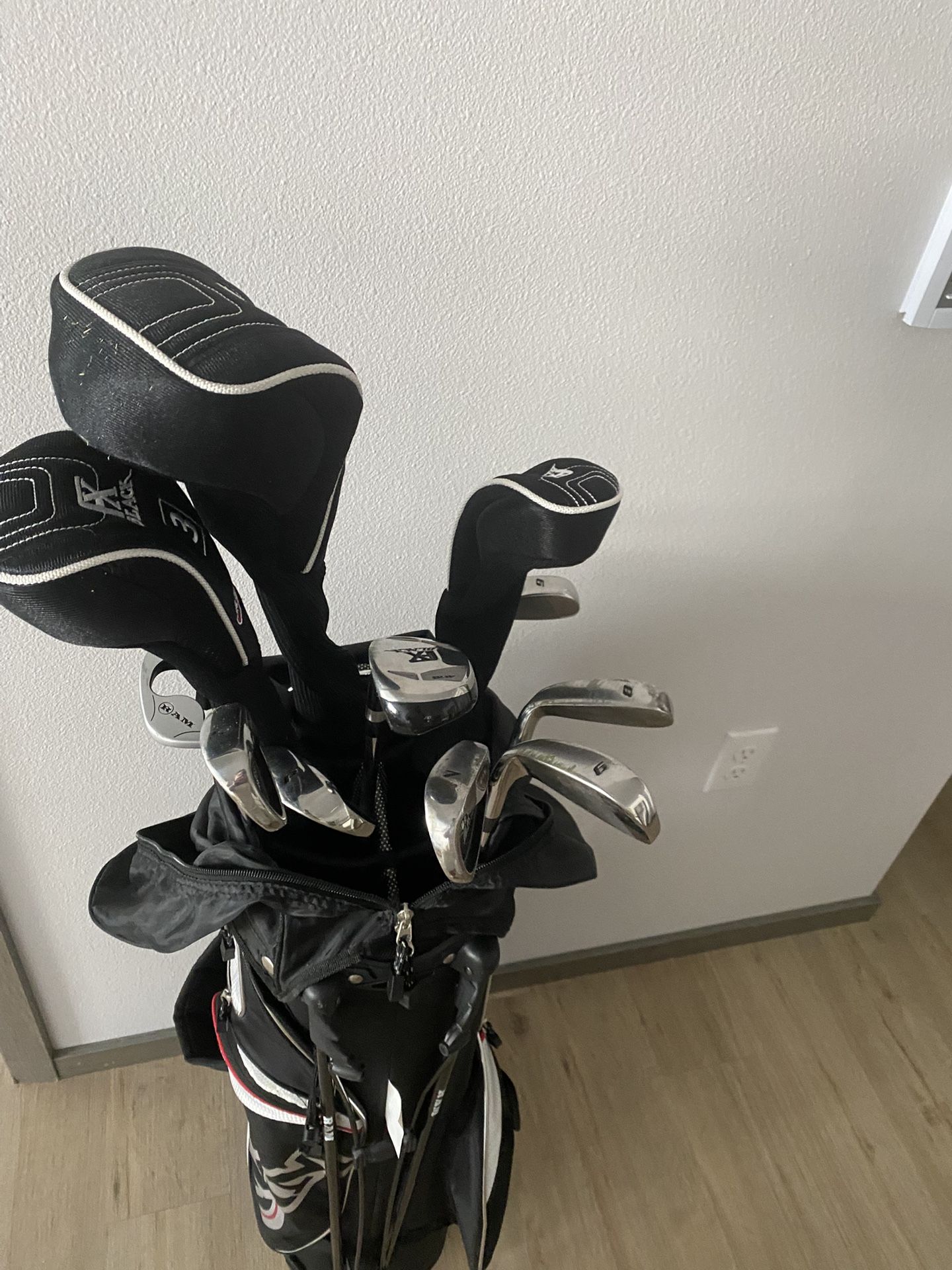 full set of golf clubs