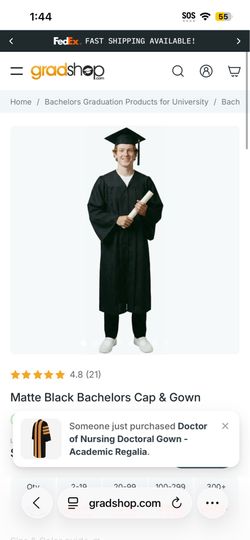 Graduation Robe and Cap