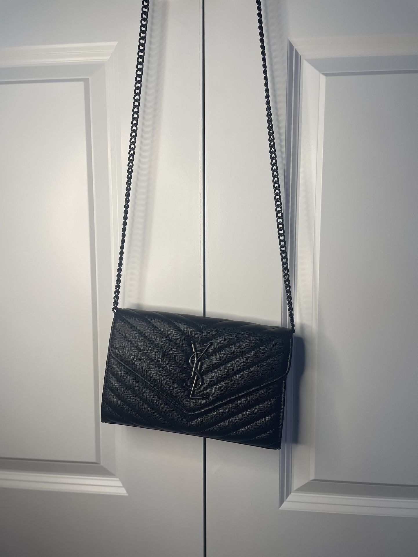 YSL Emblem Crossbody Purse