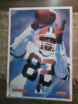 1987 Cleveland Browns Ozzie Newsome Poster