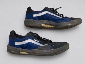 Vans Low-Top Skate Sneakers Blue Black