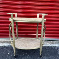 BAR CART SIDE TABLE / OVAL / IN GREAT CONDITION/ DELIVERY NEGOTIABLE