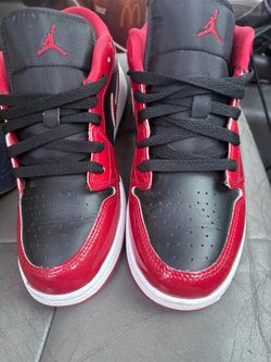 Air Jordan 1 Low Red Black Sneakers