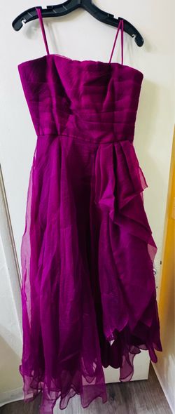 THEIA MAGENTA STRAPLESS GOWN