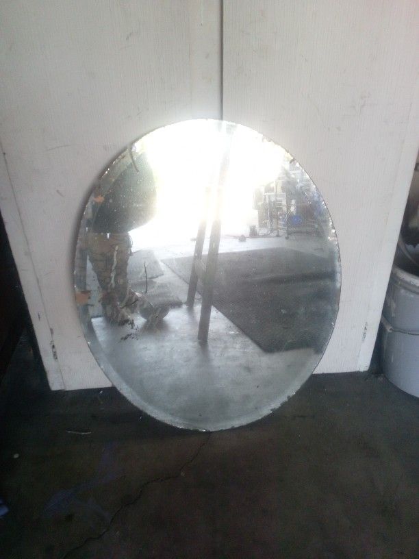 Vintage Round Mirror
