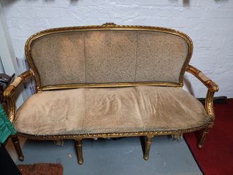 Vintage European Settee & Matching Chairs
