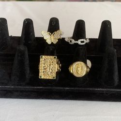 14k Gold Plated rings 