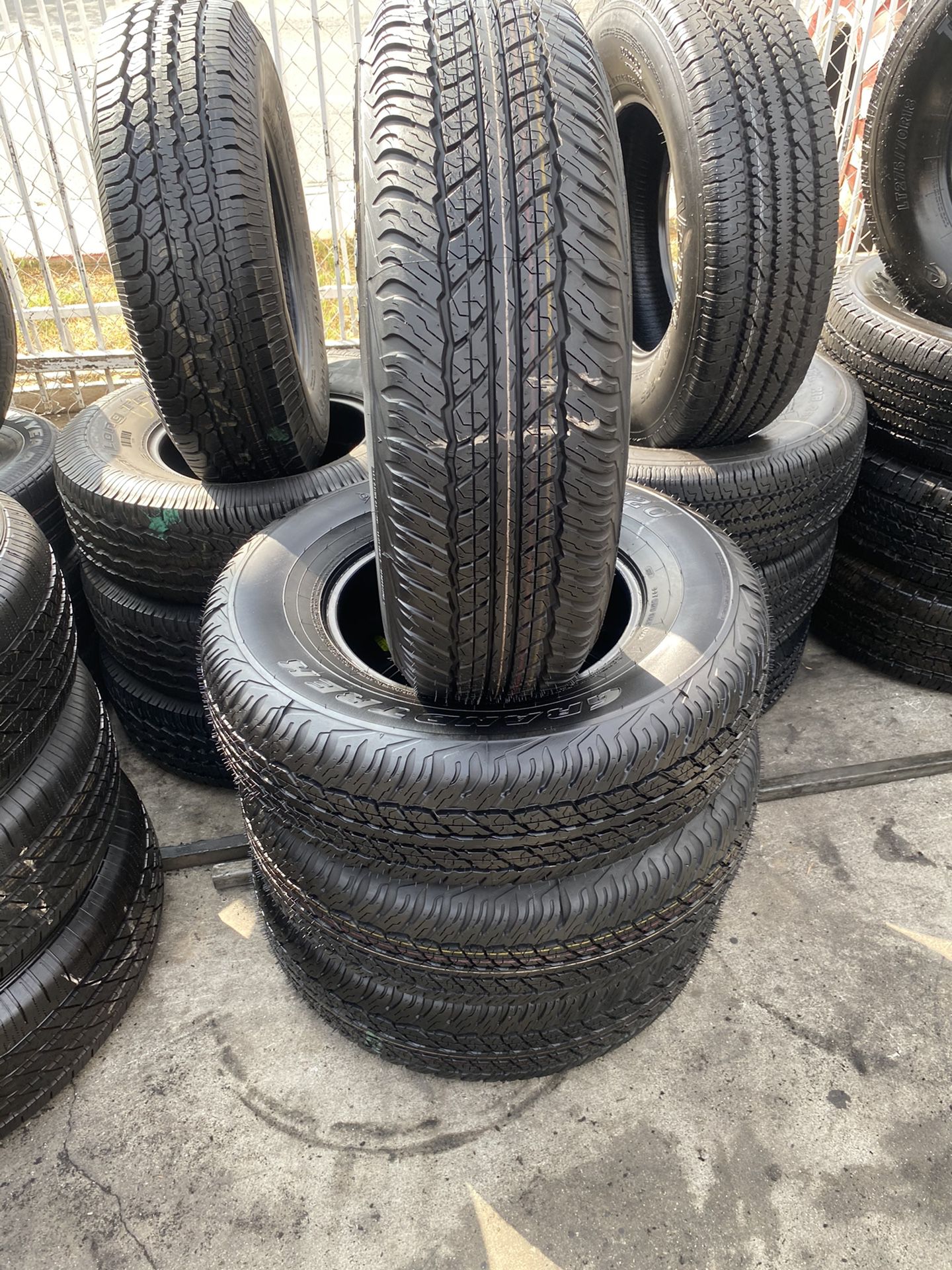SET 245/75/16 DUNLOP SEMI NEW 95%TREAD LIFE $250 PRICE INCLUDES PROFESSIONAL INSTALLATION AND TAX