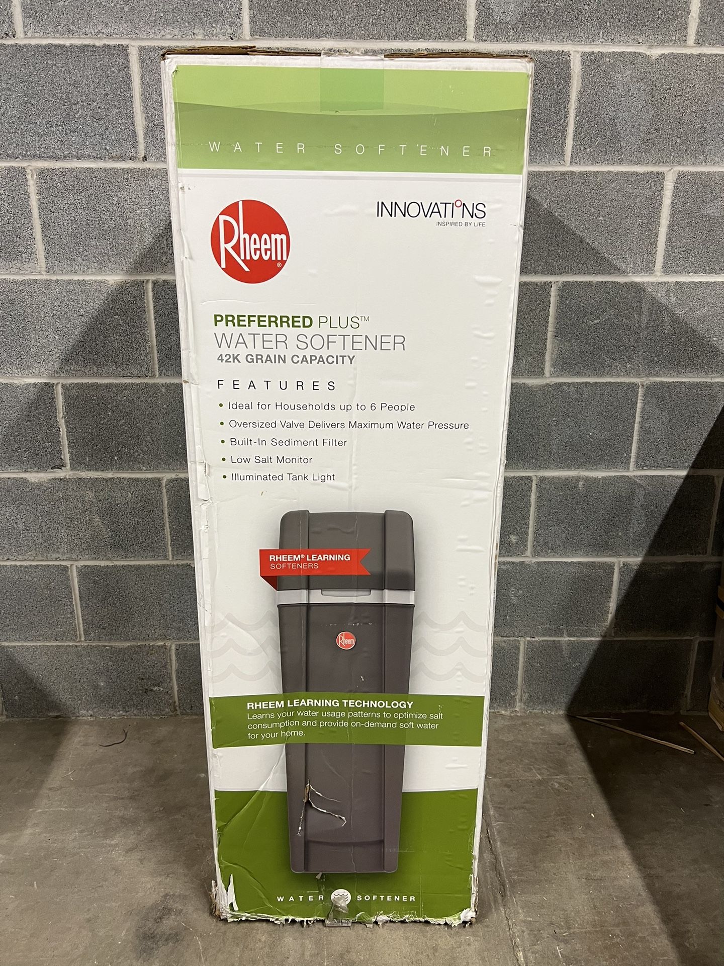 Rheem 42,000 Grain Preferred Plus Water Softener - Model RHS42