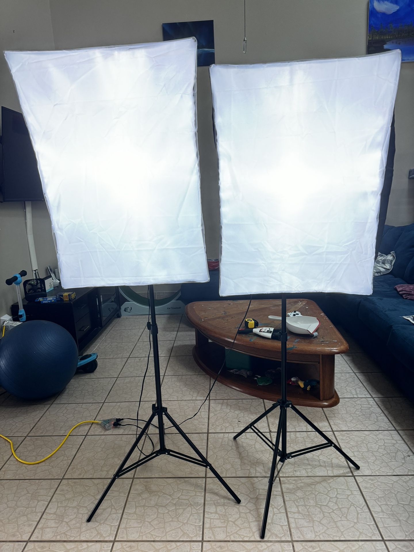 2 Diffused Soft Light Boxes For Photo And Video 