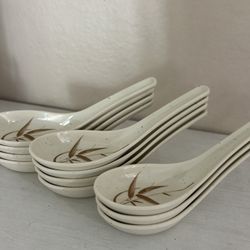 Chinese Japanese Set Of Spoons 