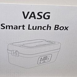 VASG  Cordless Heated Lunch Box for Adults, XXL 5.1-Cup Electric Lunch Box  12000mAh Portable Food Warmer with Timer, LCD Display for Office & Car