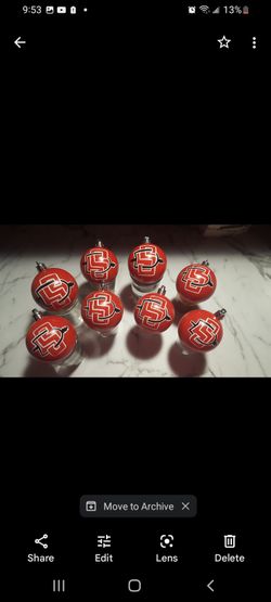 San Diego State Inspired Ornaments