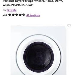 Simzlife Compact Laundry Dryer 