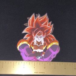 Dragon Ball Z Gogeta 3D Lenticular Anime Decal Sticker