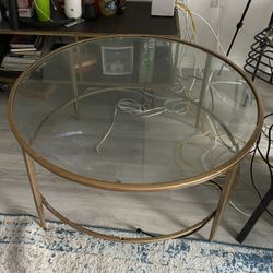 Glass Round Coffee Table