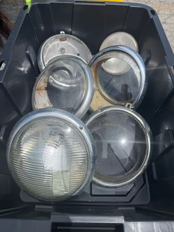 Vw bus headlights $40 each 
Vw bus headlight fluted lense $80