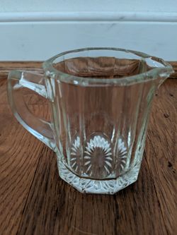 Vintage Individual Glass Creamer/Syrup Pitcher (SIX AVAILABLE)