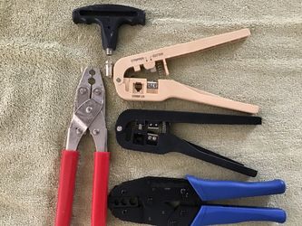 COAX  DATA /  ANT. CABLE TOOLS  $15 used all shown goes cash pickup only ELMHURST,  IL. 60126
