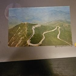 Whiteface mountain vintage Postcard
