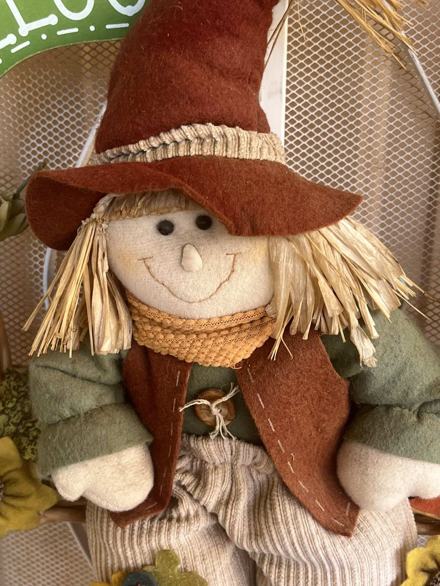 Scarecrow Wreath For Fall