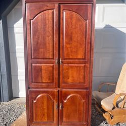 Wood Armoire Cabinet (Darien, IL)