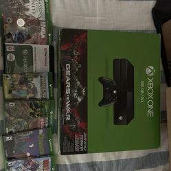 Xbox One - 500gb; 7 games and 2 controllers